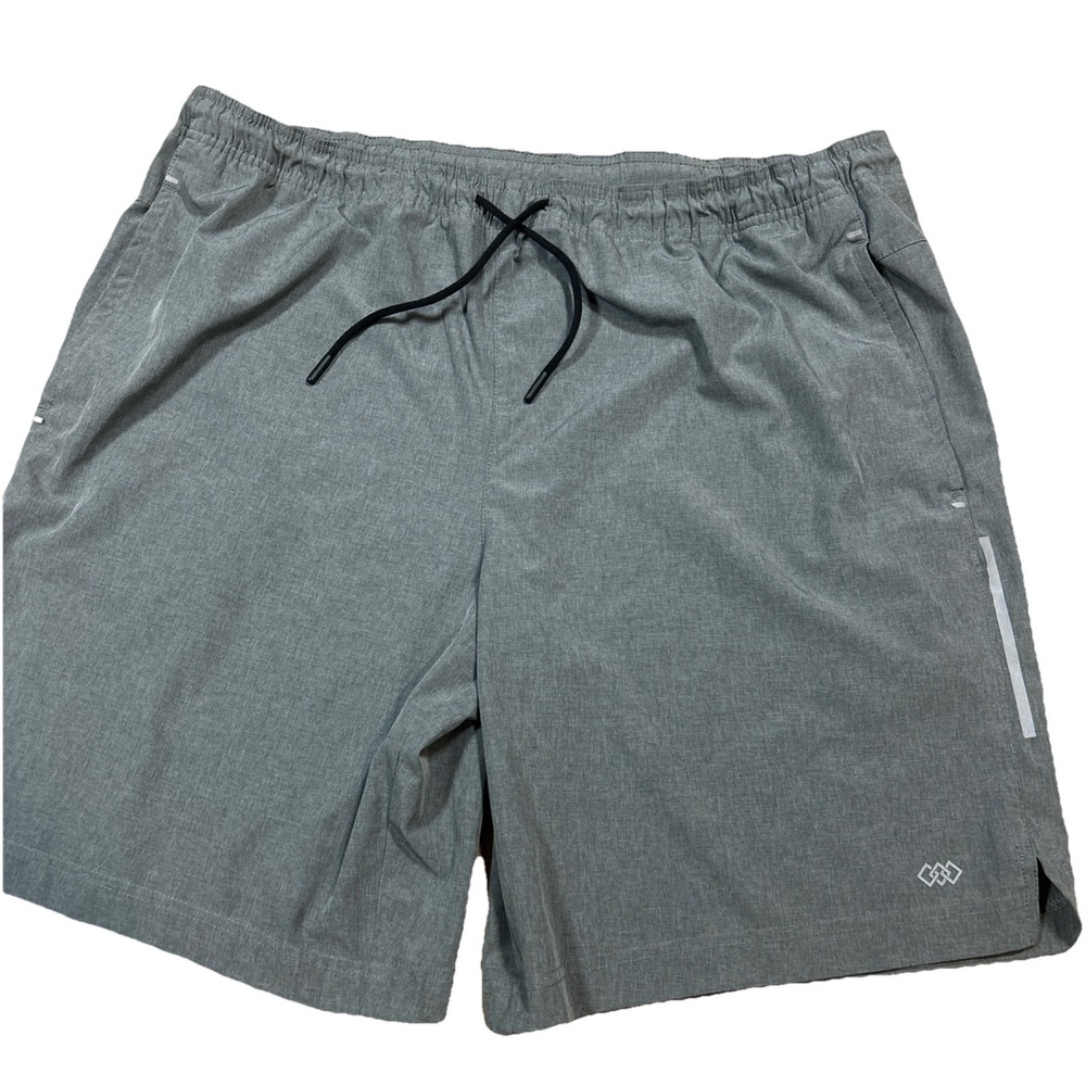 Legend LEG3ND Shorts‎ Heather Gray Active Stretch Comfort Gym Pockets Men's L